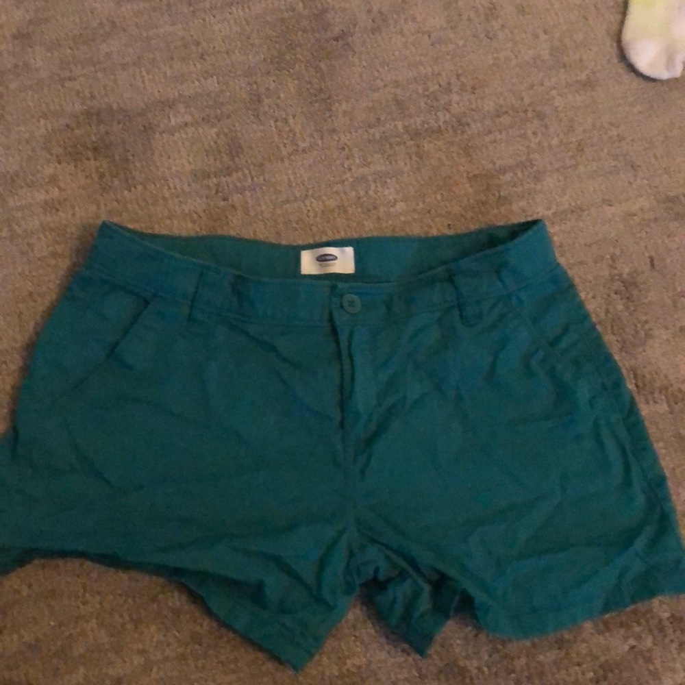 Teal blue shorts
